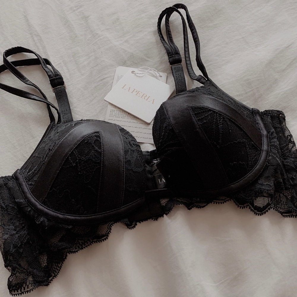 Lace bra high end lingerie in Italy LA PERLA